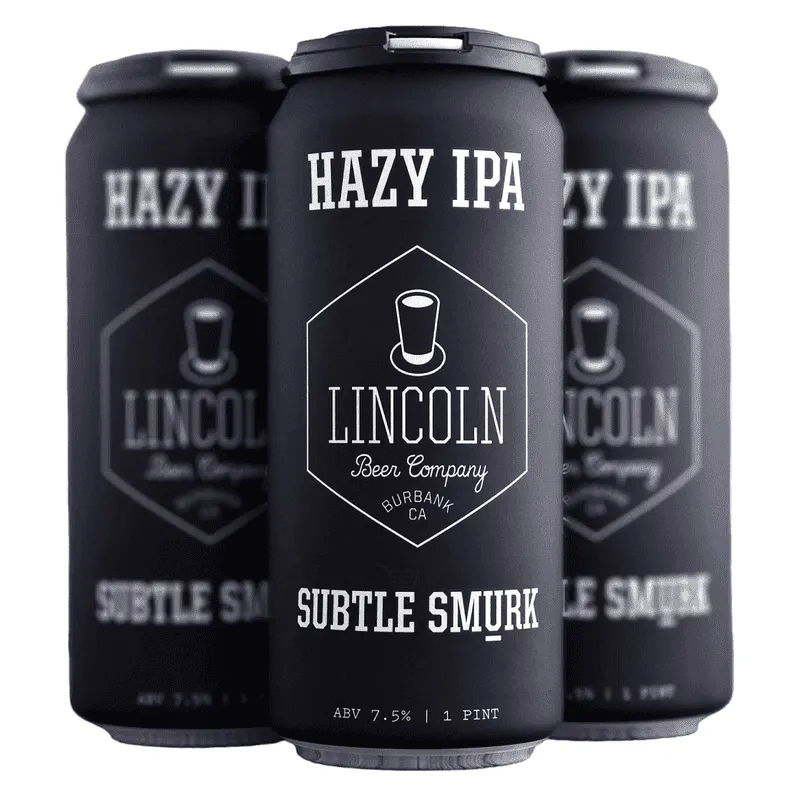 Lincoln Beer Co. Subtle Smurk Hazy IPA view 1