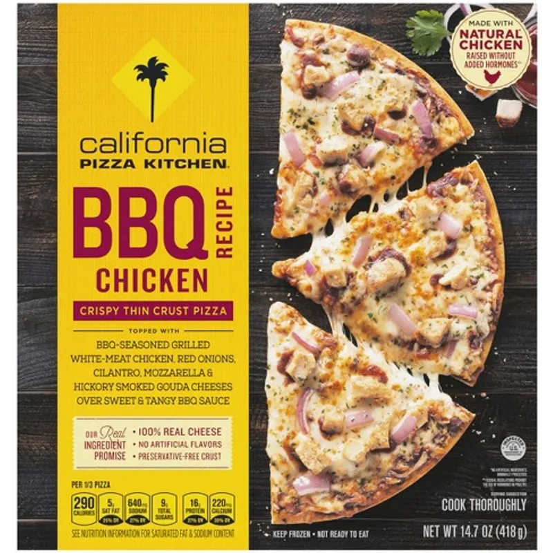 California Pizza Kitchen Crispy Thin Crust Bbq Recipe Chicken Frozen Pizza view 1