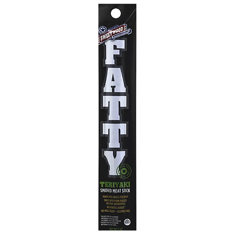 Sweetwood Fatty Teriyaki Smoked Beef Meat Stick view 1