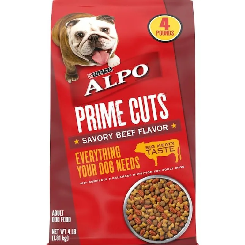 Purina ALPO Prime Cuts Savory Beef Flavor Adult Dry Dog Food view 1