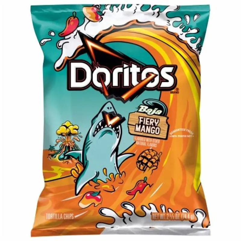 Doritos Baja Fiery Mango Chips Bag view 1