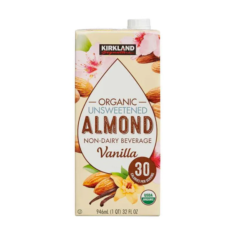 Kirkland Signature Organic Unsweetened Vanilla Almond Beverage view 1