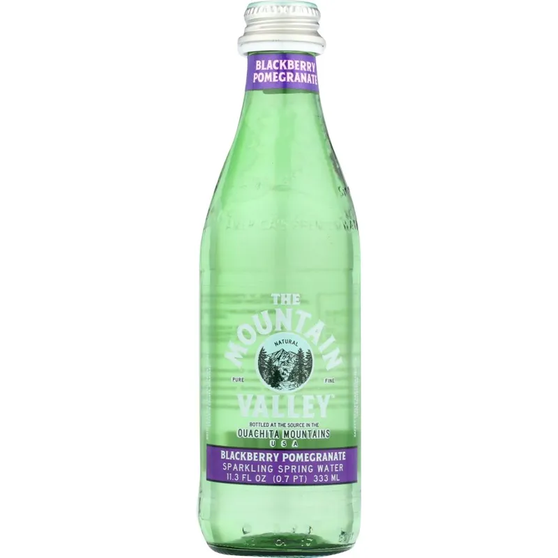 Mountain Valley Sparkling Water Blackberry Pomegranate view 1