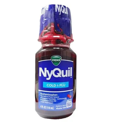 Vicks NyQuil Cold & Flu Cherry 4 oz Bottle