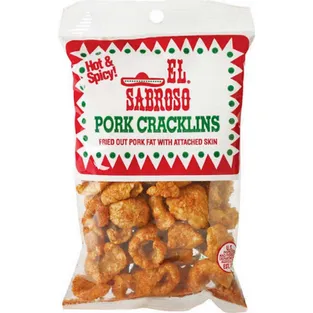 El Sabroso Hot & Spicy Pork Cracklins
