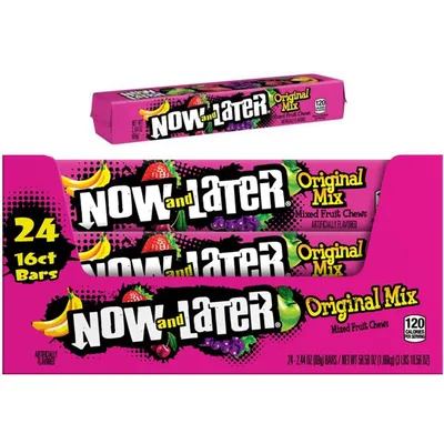 Now And Later Original Chew 24 Pack 2.44oz Box