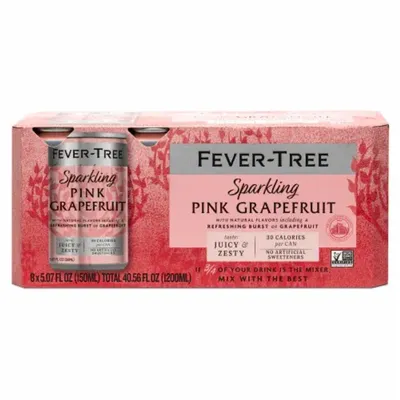 Fever-Tree Sparkling Pink Grapefruit 8 Pack 150 mL