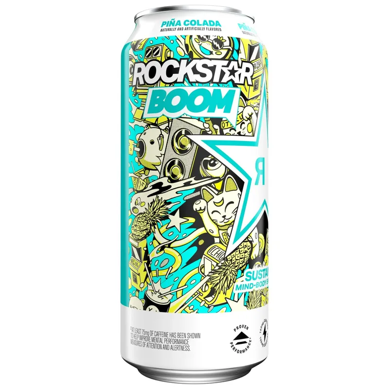 Rockstar Boom Pina Colada Energy Drink view 1