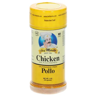 Chef Merito Chicken Seasoning 3 oz Bottle