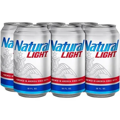 Natural Light Beer 6 Pack 12oz Cans