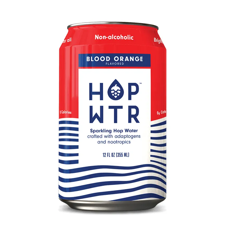 HOP WTR Blood Orange Sparkling Hop Water view 1