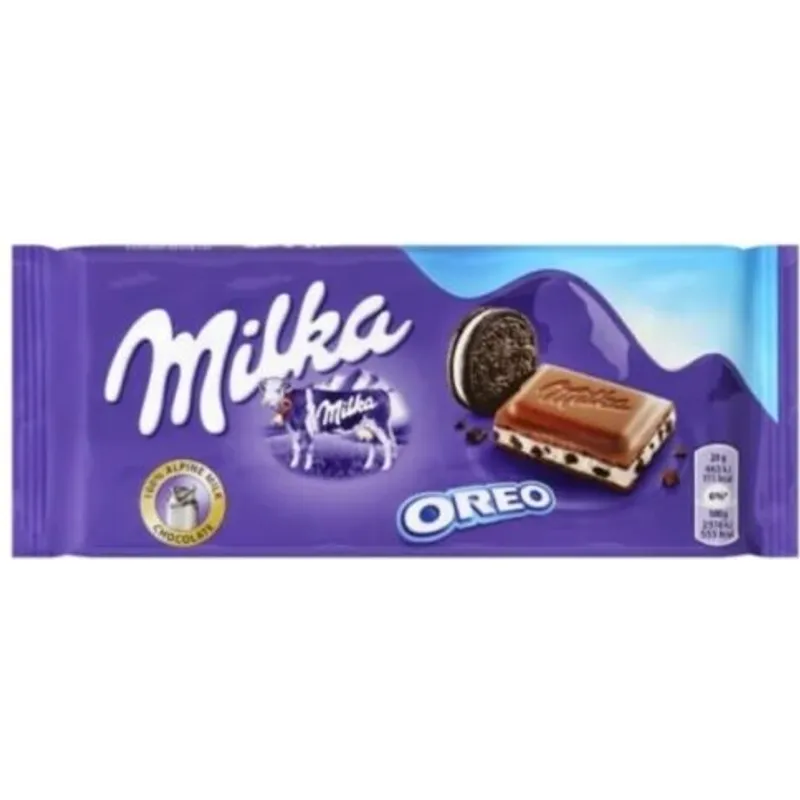 Milka Oreo Cookie Alpine Milk Chocolate Bar view 1