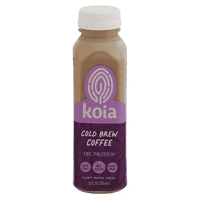 Koia Cold Brew Coffee Plant-Based Protein Shake 12 oz Bottle