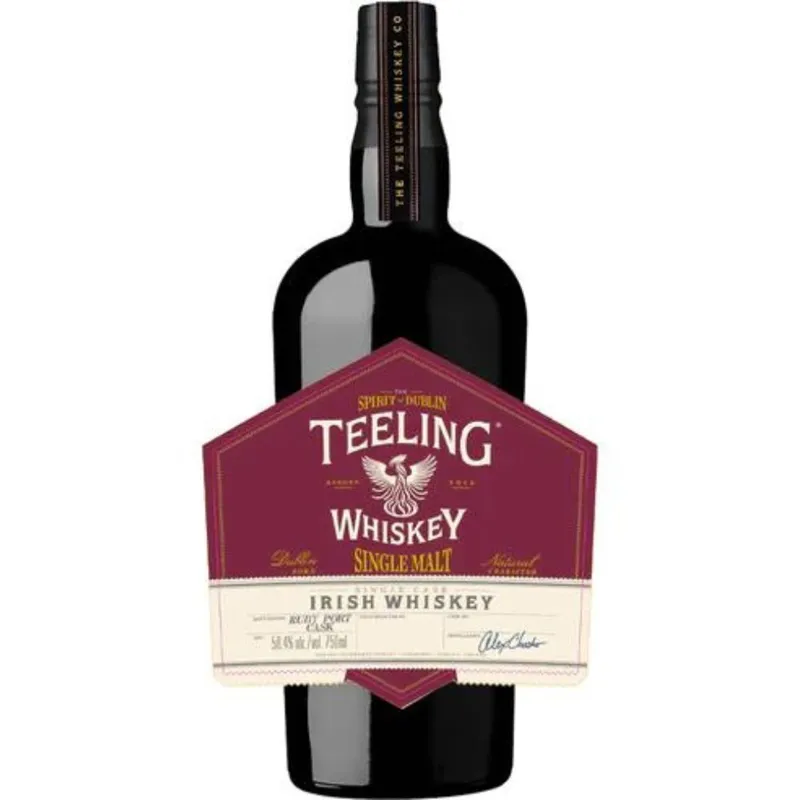 Teeling Single Cask Ruby Port Finish Irish Whiskey view 1
