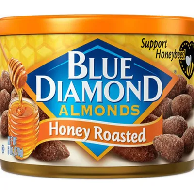 Blue Diamond Almonds Honey Roasted 6 oz Canister