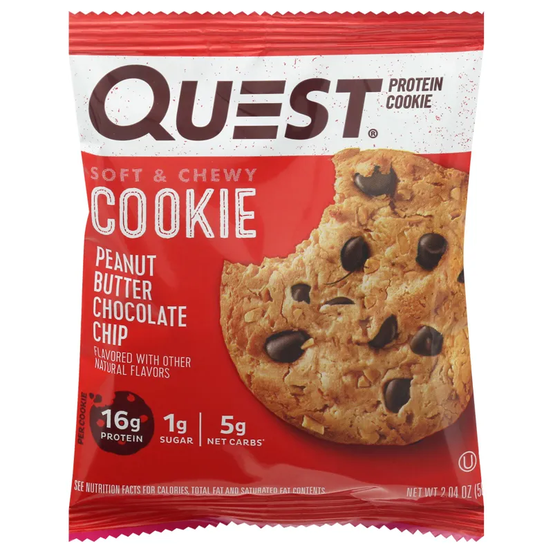 Quest Nutrition Peanut Butter Chocolate Chip Protein Cookie view 1
