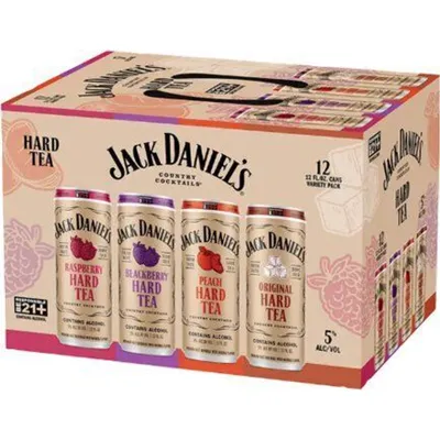 Jack Daniel's Hard Tea Variety Pack 12x 144 oz