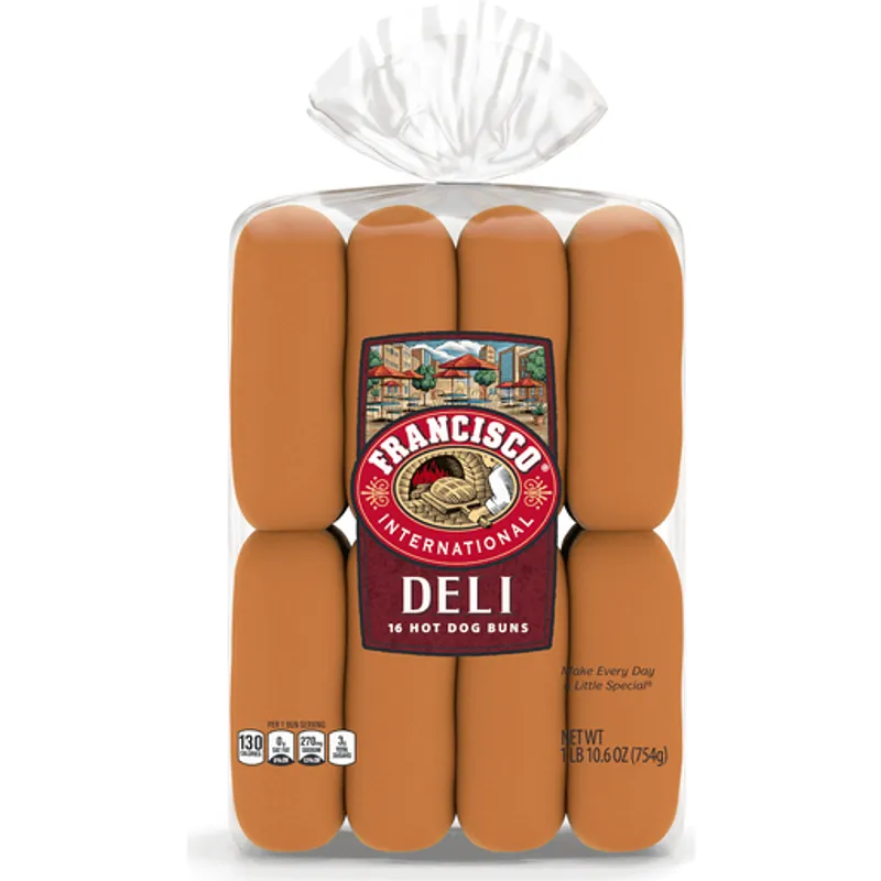 Francisco Deli Hot Dog Buns view 1