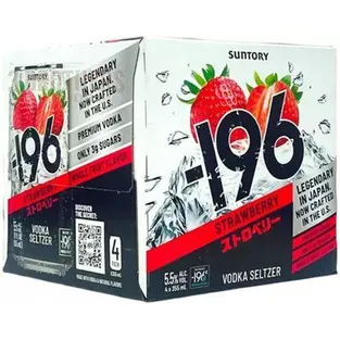Suntory -196 Strawberry Vodka Seltzer