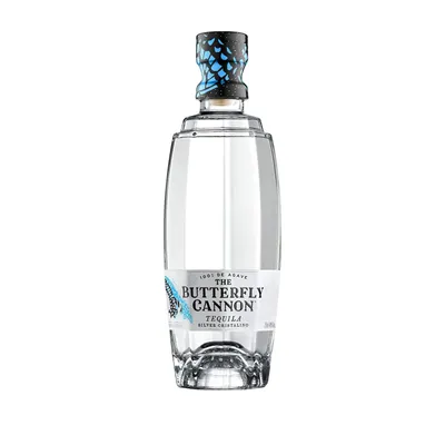 The Butterfly Cannon Silver Cristalino Tequila 750 ml