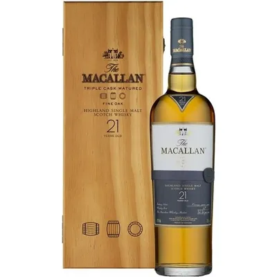 The Macallan Fine Oak Highland Single Malt Scotch Whisky 21 Year 750mL