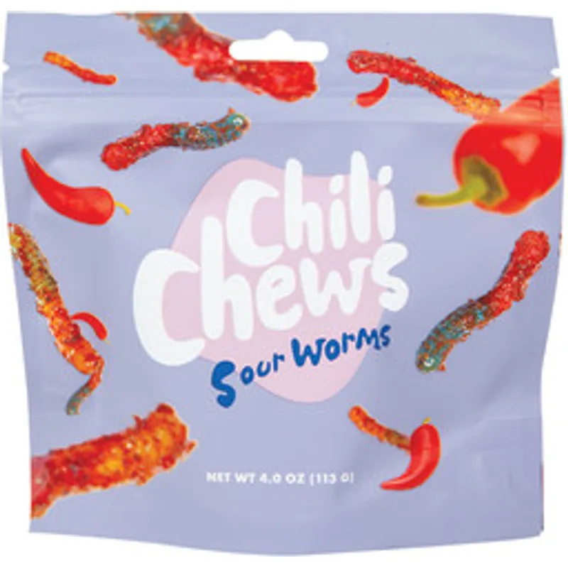Chili Chews Sour Worms view 1