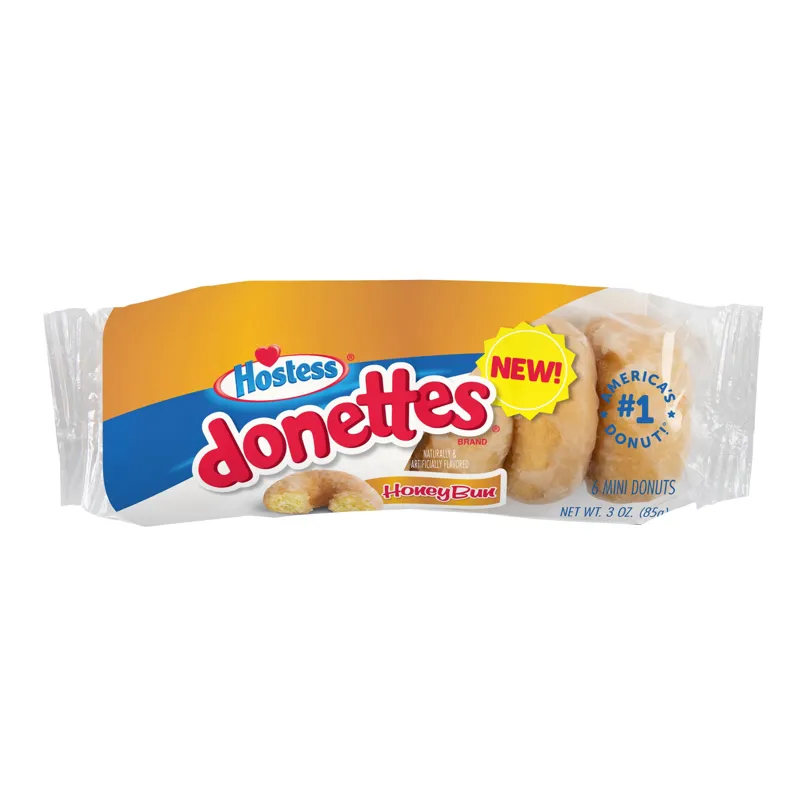 Hostess Donettes Honey Bun Glazed Mini Donuts view 1