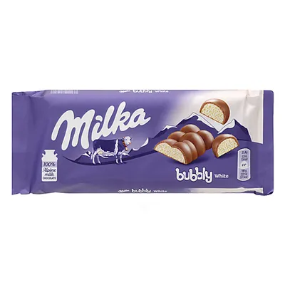Milka Bubbly White Chocolate Bar 95g