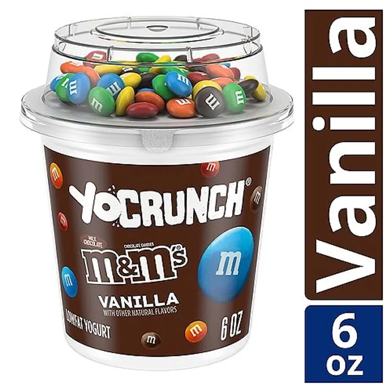 YoCrunch Vanilla Lowfat Yogurt with M&M's Minis view 1