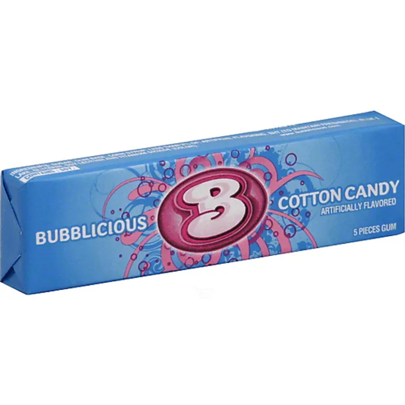 Bubblicious Cotton Candy Bubble Gum Box view 1