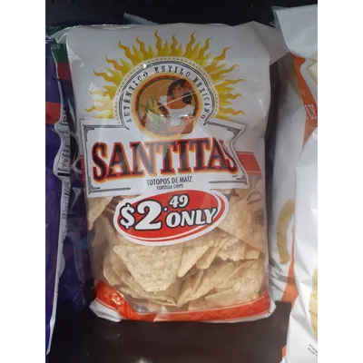 Santitas Tortilla Chips, White Corn 11 Oz