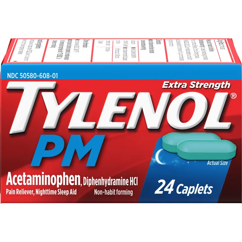 Tylenol PM Extra Strength Acetaminophen Box view 1