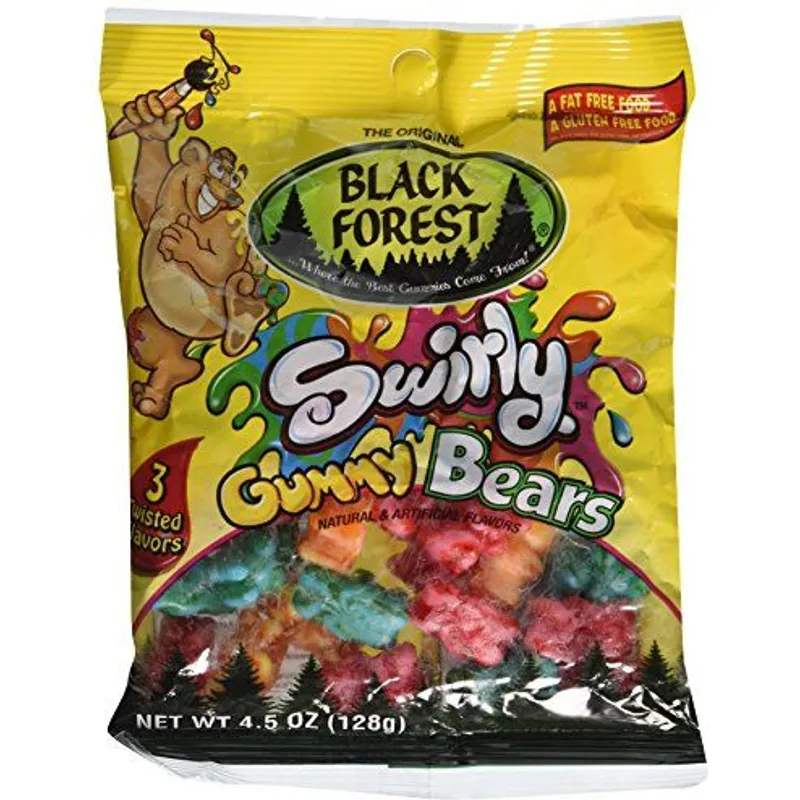 Black Forest Swirly Gummy Bears Gummy Candy view 1