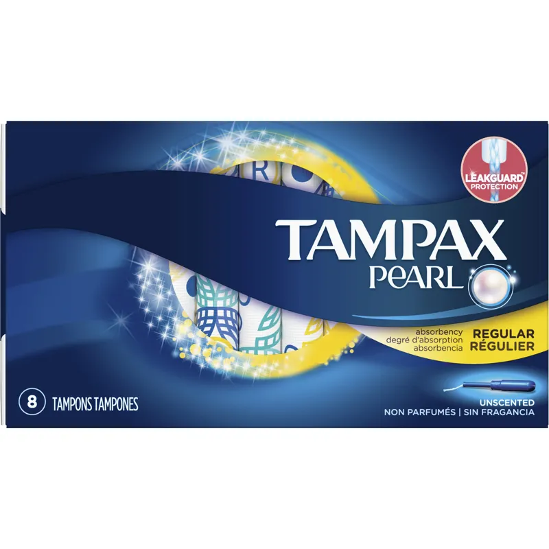 Tampax Pearl Tampons Regular Unscented view 1