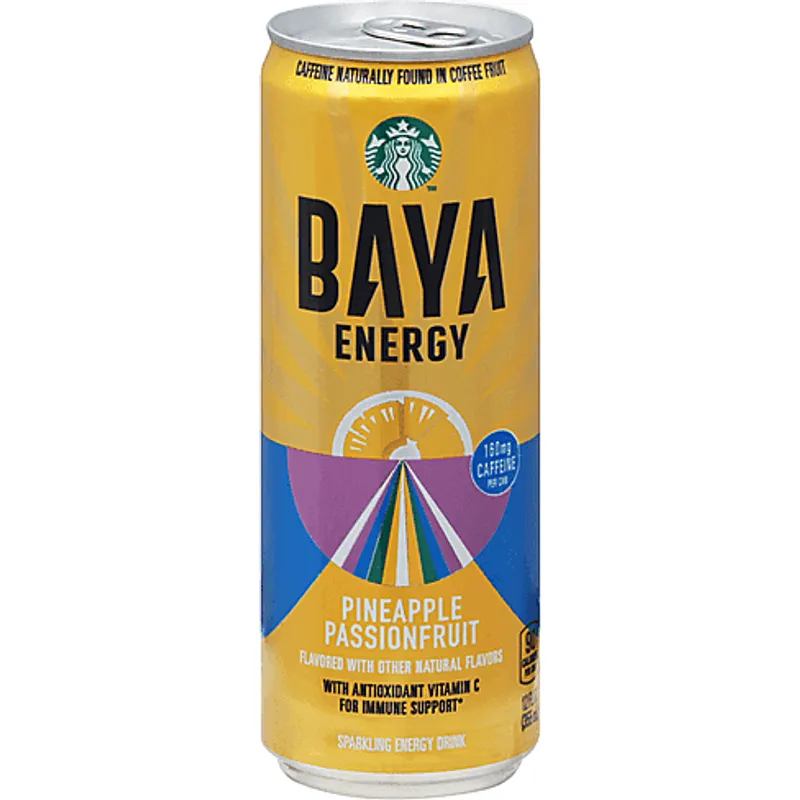 Starbucks Baya Pineapple Passionfruit Sparkling Energy Drink view 1
