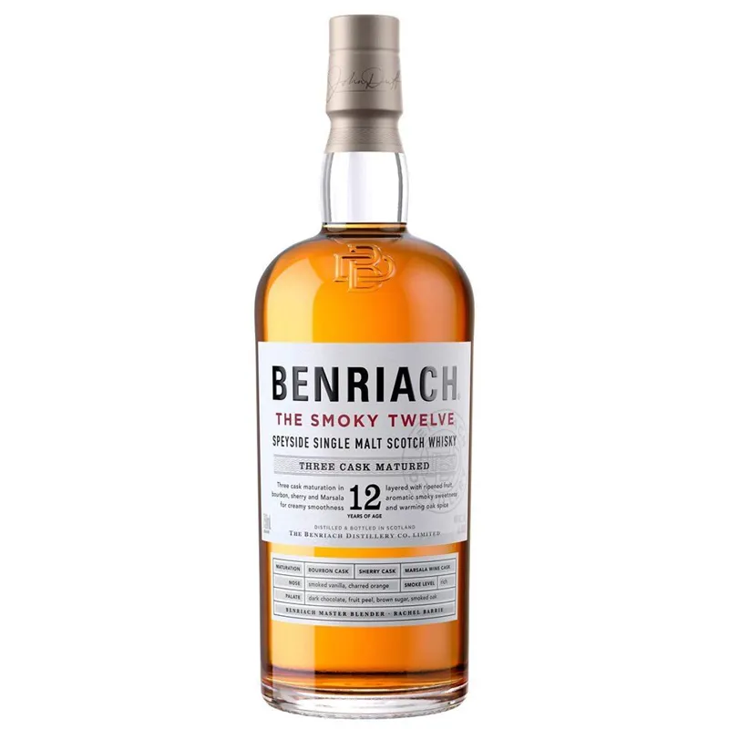 Benriach The Smoky Twelve 12 Year Old Speyside Single Malt Scotch Whisky view 1