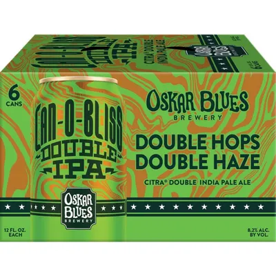Oskar Blues Can-O-Bliss Double IPA 6 Pack 12 oz Cans 8.2% ABV