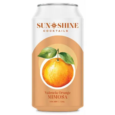 Sun & Shine Valencia Orange Mimosa 4 Pack 48 oz Cans
