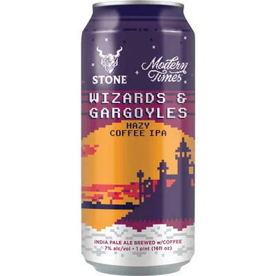 Stone Wizards And Gargoyles Hazy Coffee IPA 4x 16oz Cans