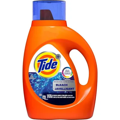 Tide with Bleach Liquid Laundry Detergent 42 oz Bottle
