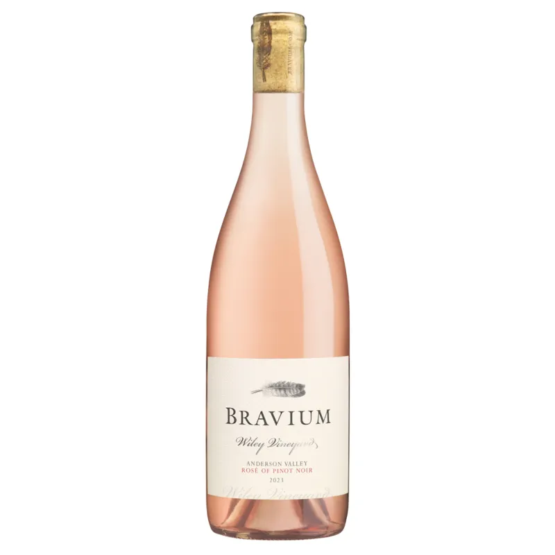Bravium Rosé of Pinot Noir Wiley Vineyard view 1