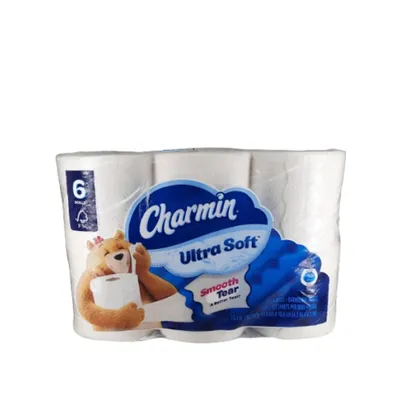 Charmin Ultra Soft Toilet Paper 6 Mega Rolls 224 Sheets Per Roll 6 Pack 224sheets