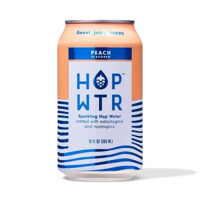 HOP WTR Peach 12 oz Can