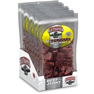 Old Trapper Beef Jerky Teriyaki 10 oz Box