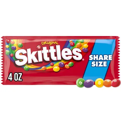 Skittles Original Share Size Candy 4 oz Bag