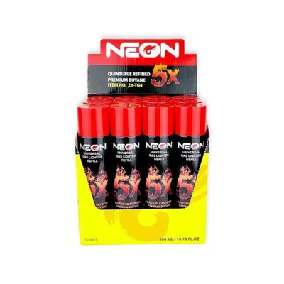 Neon Ultra Refined Butane Gas Lighter Refill 18 ml