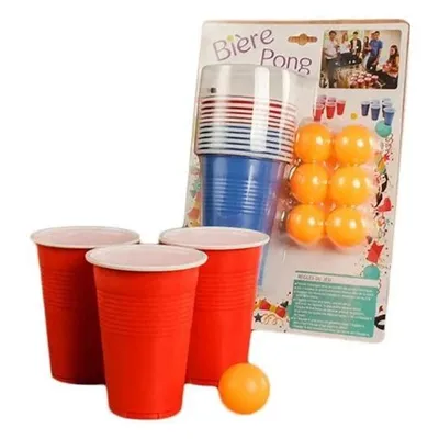 Beer Pong Set with 12 Cups and 12 Balls