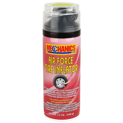 Mechanics Air Force Tire Inflator & Repair 12 oz Can