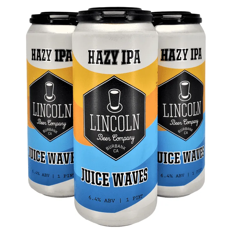 Lincoln Beer Company Juice Waves Hazy IPA view 1