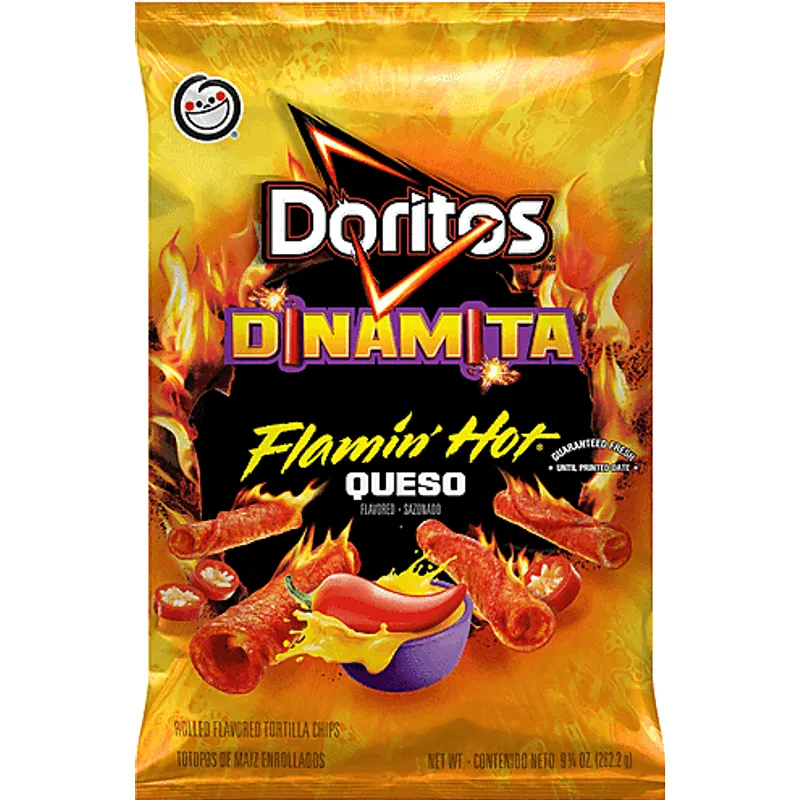 Doritos Dinamita Flamin Hot Queso Rolled Flavored Tortilla Chips view 1